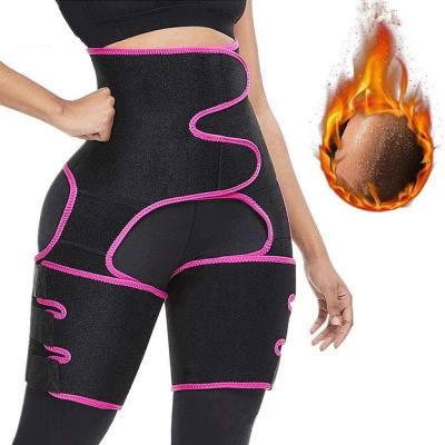 China Antibacterial Plus Size 3 In 1 Waist Trainer And Thigh Trimmer Butt Lifter Enhancer Waist Trimmer For Women for sale