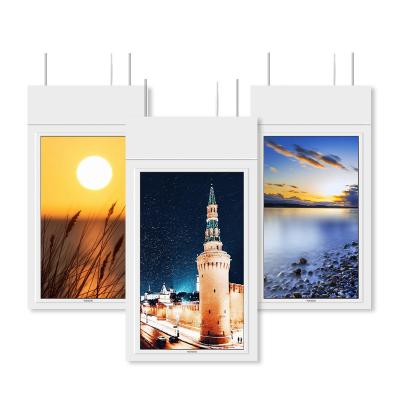 China AImenpad indoor 1080P 43 inch smart bank wall hanging panel no touch screen android digital signage menu advertising announcements kiosk for sale