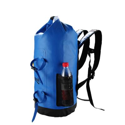 China Outdoor Camping Hiking Custom Print Storage Sling Ultralight Travel Backpack With Adjustable Strap Zipper Pocket Rucksack Waterproof PVC Dry Bag for sale