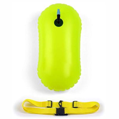 China Water Buoy Rescue 28l Nylon Inflatable Waterproof Airbag For Dry Bag Tow Float Free Water Swim Buoy Safe Swimming Training Safety for sale