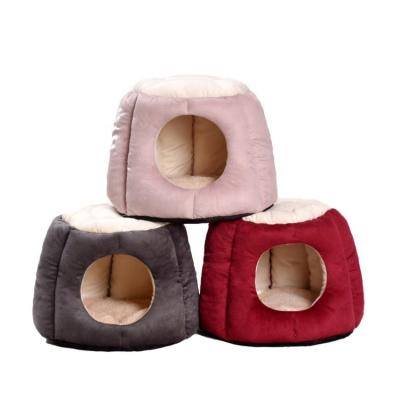 China Wholesale Creative Stocked Cat Bed Breathable Kennel Pet Nest Mat Pet Bed for Dog Cat for sale