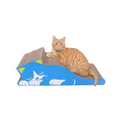 China New Pet Stocked Spot Cat Toy Grinding Claw Rest Special Shaped Cat Corrugated Cardboard Scratcher for sale