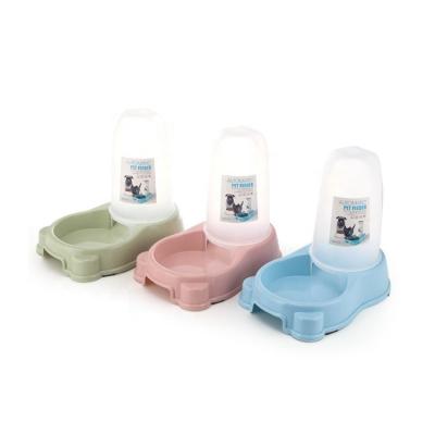 China Cat Automatic Feeder Seat Sustainable Automatic Pet Drinking Station Non Slip Pet Bowl Dual Function Type for sale