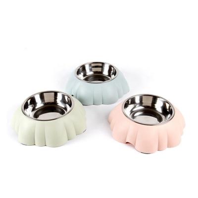 China New Style Pet Bowl Sustainable Single Bowl Stainless Steel Dog and Cat Pet Bowls and Non-slip Feeders for sale