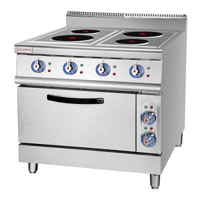 China Electric Convection 4 Dish Cooking Range With Oven for sale