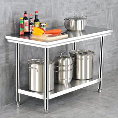 China Hotel Buffet Food Equipment Restaurant Kitchen Equipment Workbench Stainless Steel Worktable for sale