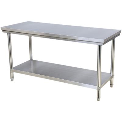 China Hotel Buffet Food Kitchen Workbench Restaurant Equipment Customized Stainless Steel Work Table for sale