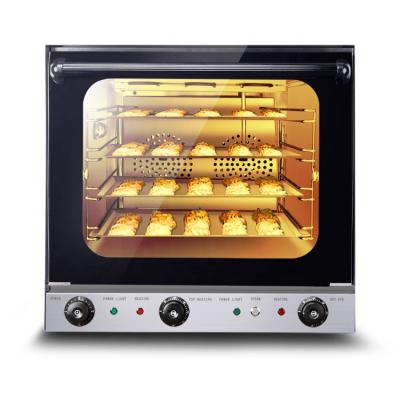 China Stainless Steel Outdoor Electric Bread Baking Oven with Steam Shelf Knobs for sale