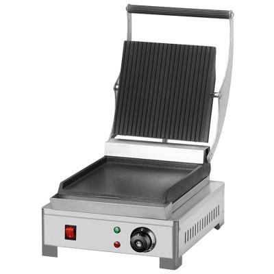 China Hotel Commercial Electric Top Grooved Touch Grill With Press for sale