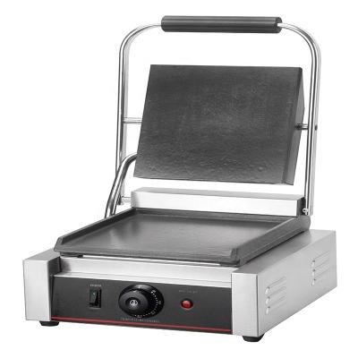 China Outdoor Easy Cleaning Non-Stick Single Contact Electric Flat Grill for sale