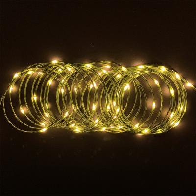 China Copper String LED Light Customized Super Copper Led Warm White Halloween Festival Christmas Pattern 3 Wire String Light Seed Light Copper Wire Timbo Lamp for sale