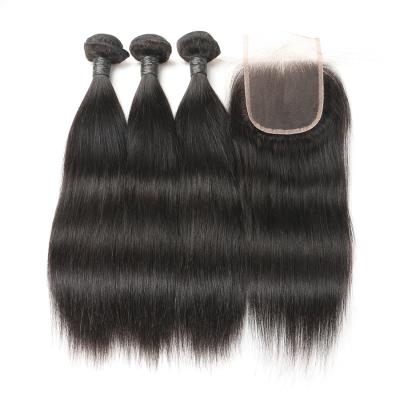 China Silky Straight Bone Wave 100% Brazilian Virgin Unprocessed Virgin Mink Straight Weave Bundles Virgin Raw Cuticle Aligned Hair for sale