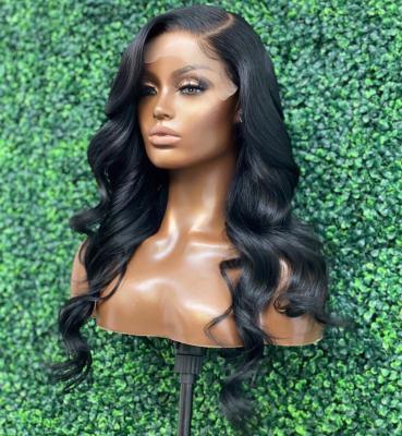 China Indian Raw Thick Smooth Soft Loose Body Wave 13X4 Lace Front Human Hair Wigs 4x4 Closure Wigs For Women Hair Glueless Wigs for sale