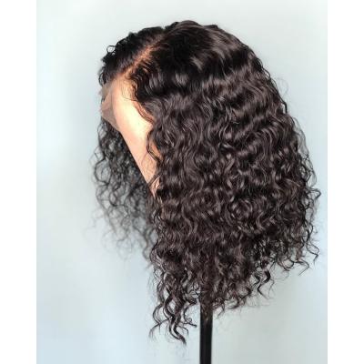 China Glueless Brazilian Deep Curly Front Wigs Human Hair Bob 150% Density 13x6 Lace Brazilian Deep Curly Short Lace Front Wigs Baby Hair Pre Plucked With for sale