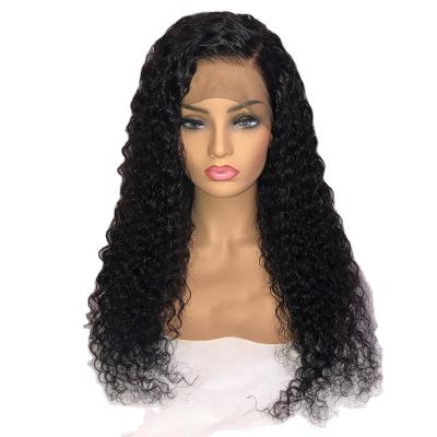 China Soft Smooth Thick Lace Front Human Hair Wig HD Lace Wigs Natural Deep Water Wave Hair Wigs for sale