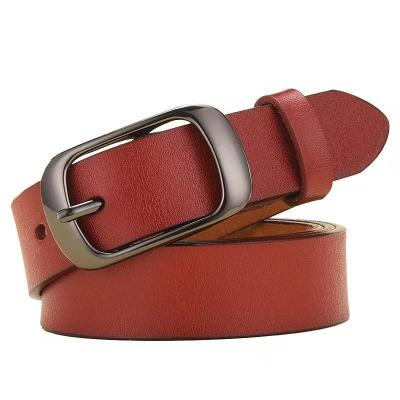 China Daily Wholesale Belt Pour Homme Alloy Pin Buckle Brown And Black Pu Belt Leather Belt For Women for sale