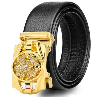 China Daily Wholesale Cheap Belt Pour Homme Alloy Pin Buckle Brown And Black Pu Belt Leather Belt For Men for sale