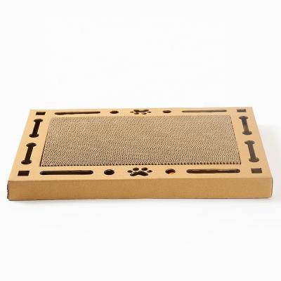 China Cat Scratch Board Pad Grinding Wrinkled Viable Nails Cat Toy Interactive Protective Board Large Size Scratcher Toy Pet Furniture for sale