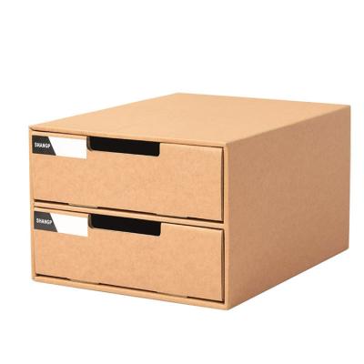 China Original Paper Color Eco Office Drawer Corrugated Paper Professional Organizer for sale