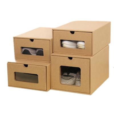 China Wholesale Custom Paper Shoe Box Eco Friendly Recyclable Factory Cardboard Storage for sale