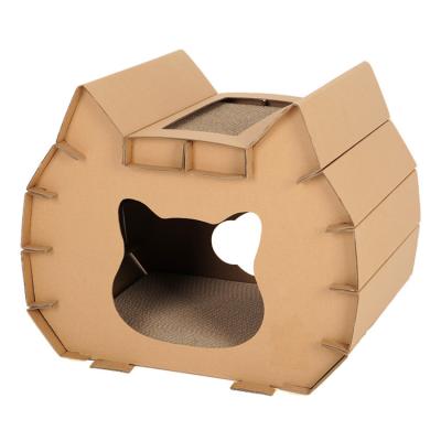 China Amazon Eco Friendly Foldable Cat House Sustainable Hot Selling Outdoor Indoor for sale