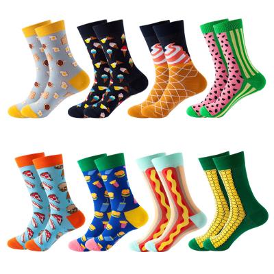 China Custom Funny Colorful Cartoon Character Printed Sports Novelty Print Men's Sporty Hip Sock/Big Happy Women Sock/Fruit Socks for sale