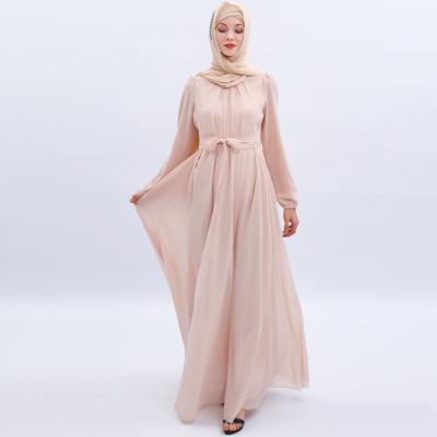 China Sweet Soft Feeling Eid Mubarak Muslim Dubai Abaya Hijab Dresses Largos Jilbab Female Muslim Abayas Women Turkey Kimono Robe Vestidos Dress for sale