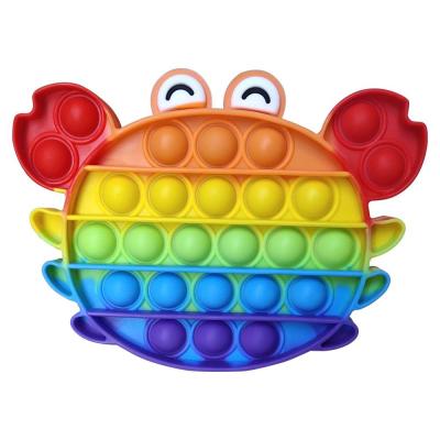 China Simple Silicone Push Bubble Rainbow Busy Person Toy Set Effort Package Push Noise Bubble Yes New Squeeze Sensory Busy Person Toys for sale