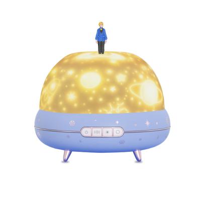 China Modern Prince Design 360-Degree Rotating Starry Star Projector Kids 3D Night Light for sale