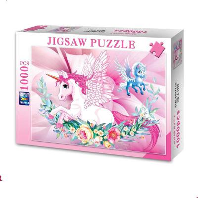 China Cartoon Toy Economic Christmas Gifts Custom Adult Cardboard Puzzle 1000 Pieces for sale