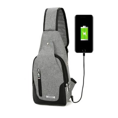 China Water Proof Usb Single Shoulder Cross - Body Bag , Men And Women Leisure Bag Sports for sale