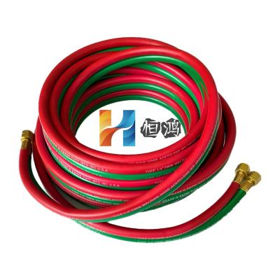 China Singapore&Malaysia Rubber Oxygen and Acetylene/Propane Twin Welding Pipe Blue+Orange&Red+Green for sale