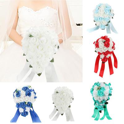 China Customized Romantic Long Lasting Immortal Bridal Bouquet Artificial Flower Ball Wedding Flower For Decoration for sale