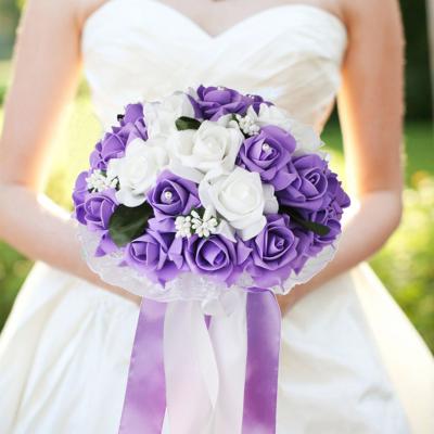 China Romantic Exquisite simulation wedding bouquet bouquets artificial flowers wedding bridal bridal bouquet for wedding valentine's day party for sale