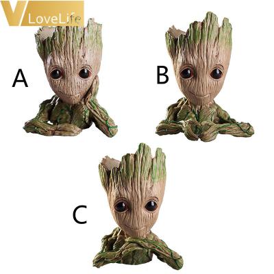 China Modern Wholesale Hot Sale Cute Treeman Baby Groot Flower Pot Groot Planter Pot Figurine for Garden Decoration for sale