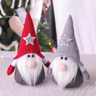 China 2021 Five-pointed Star Christmas Gnome Ornaments Tomte Mni Handmade Swedish Christmas Gnome Toys For Christmas Gifts for sale