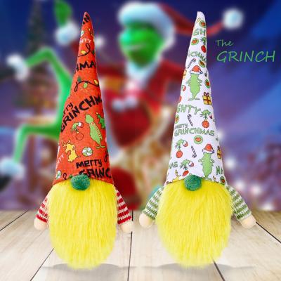 China New Next Doll 2021 Grinch Christmas Gnome Dolls Faceless Gnome Without Face And Legs For Christmas Decoration for sale