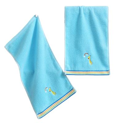 China 100% Custom Made Towel Safe For Kids Microfiber Cloth Hair Towel Kids Bath Towels Cotton Cartoon Kids Towel For Baby for sale