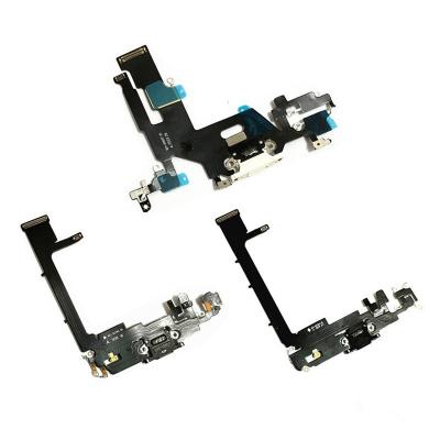 China 100% Original USB Charger Dock Charging Left Connector with Microphone Mic Flex Cable Tail Plug for iPhone 11 pro Max ProMax 11/11 pro Max Pro/11 for sale