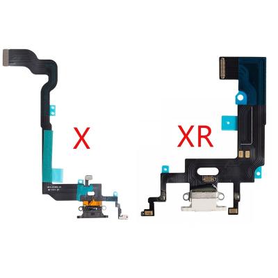 China 100% Original USB Charger Dock Charging Left Connector With Microphone Mic Flex Cable Tail Plug For iPhone X XR X/XR for sale