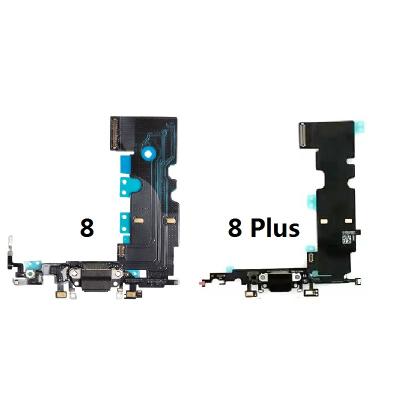 China 100% Original USB Charger Dock Charging Left Connector with Microphone Mic Flex Cable Tail Plug for iPhone 8 plus 8P iPhone8 8/8 plus for sale