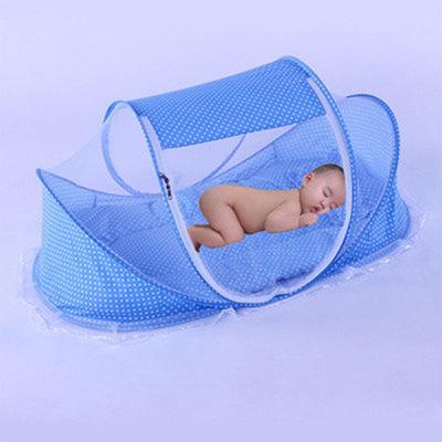 China Anti-Static Portable Cribs Cribs Anti-Insect Crib Sun Shelter Newborn Foldable Portable Folding Baby Bed Crib Mosquito Net for sale