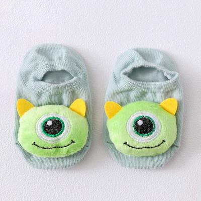 China Anti Slip Anti Bacterial Non Skid Toddler Socks With Grip for sale