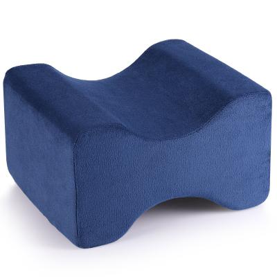 China Anti-Static Wedge Leg Pillow Memory Foam Wedge Cutout Cushion for Side Sleepers Orthopedic Knee Pillow for Side Sleepers for sale