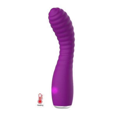 China Silicone Rechargeable Vibrator New Design Heater Sex Toys 10 Modes Vibration G-spot Vibrator Adult Product for Nipple and Clitoris Stimulation for sale