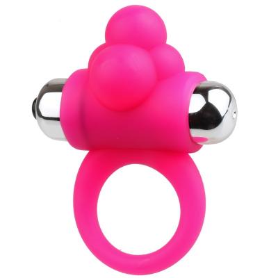 China 4 Speeds Vibrating 4 Function Silicone Vibrating Ring For Couples for sale