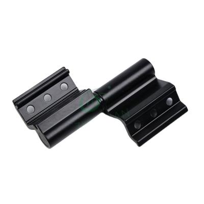 China High Grade Durable 6 Hole Furniture Fit Aluminum Black Rotating Hinge Door Point Hinge For Resident for sale