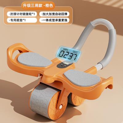 China Durable Auto Rebound Multi Function Ab Training Disc Wheel With Phone Stand Board Trainer With Elbow Support Ab Wheel Roller for sale