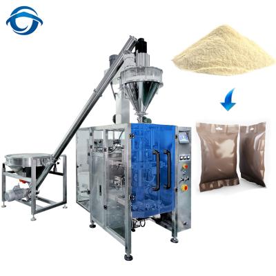 China Food VFFS 1Kg 2Kg Corn Scrach Soda Powder Filling Packing Machine For Gusset Bags for sale