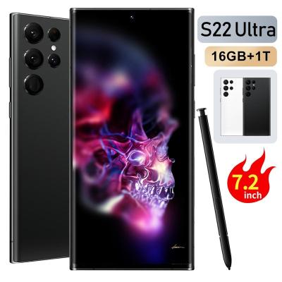 China Dual SIM Card New S22 Utra 5G Mobile Phone 7.2 Inch Memory 16GB+1T Large Capacity Android Full Screen Smartphone for sale